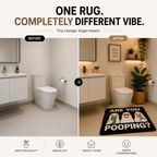 "Are You Pooping?" Funny Bathroom Rug – Premium Plush Anti-Slip Bath Mat | Soft & Washable
