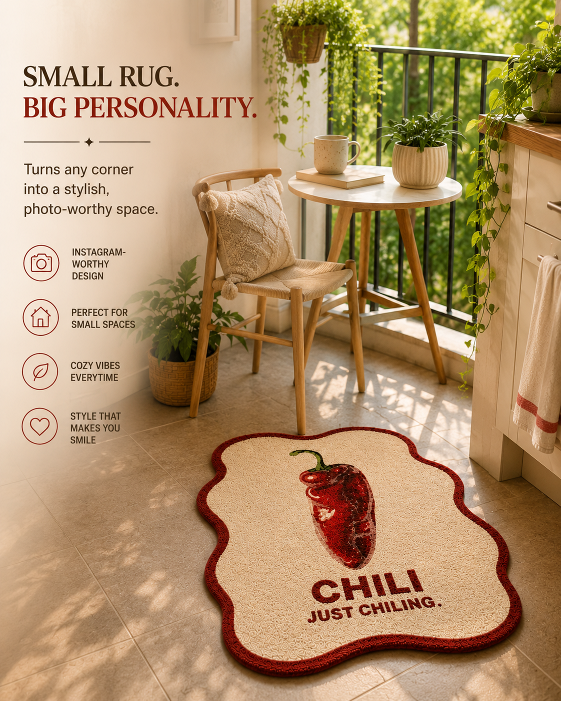 Turns any corner into a stylish, photo-worthy space.