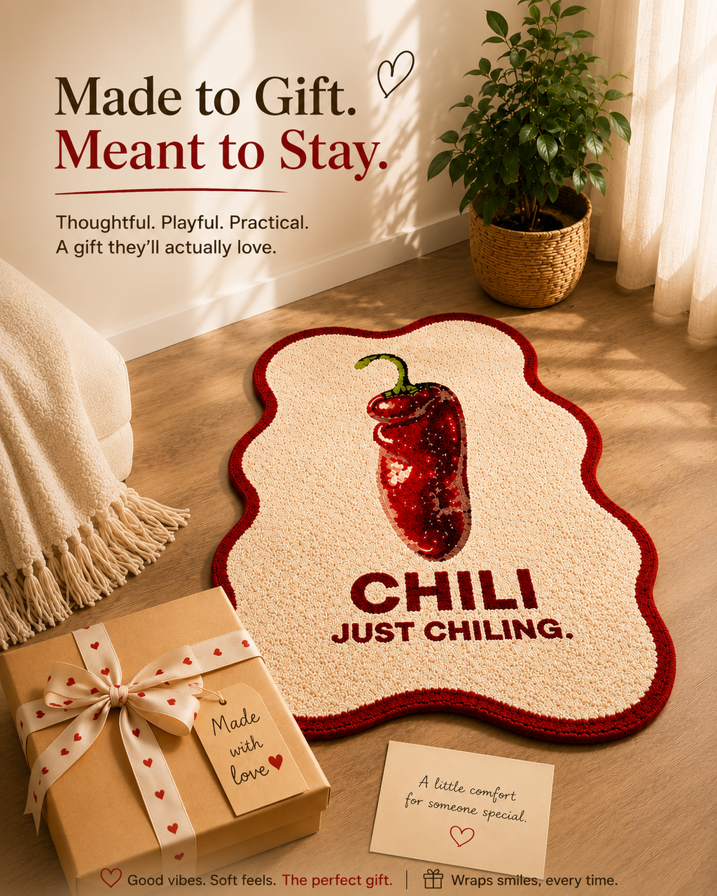 Bring the Heat. Keep the Comfort with our "Chilly" Tufted Rug