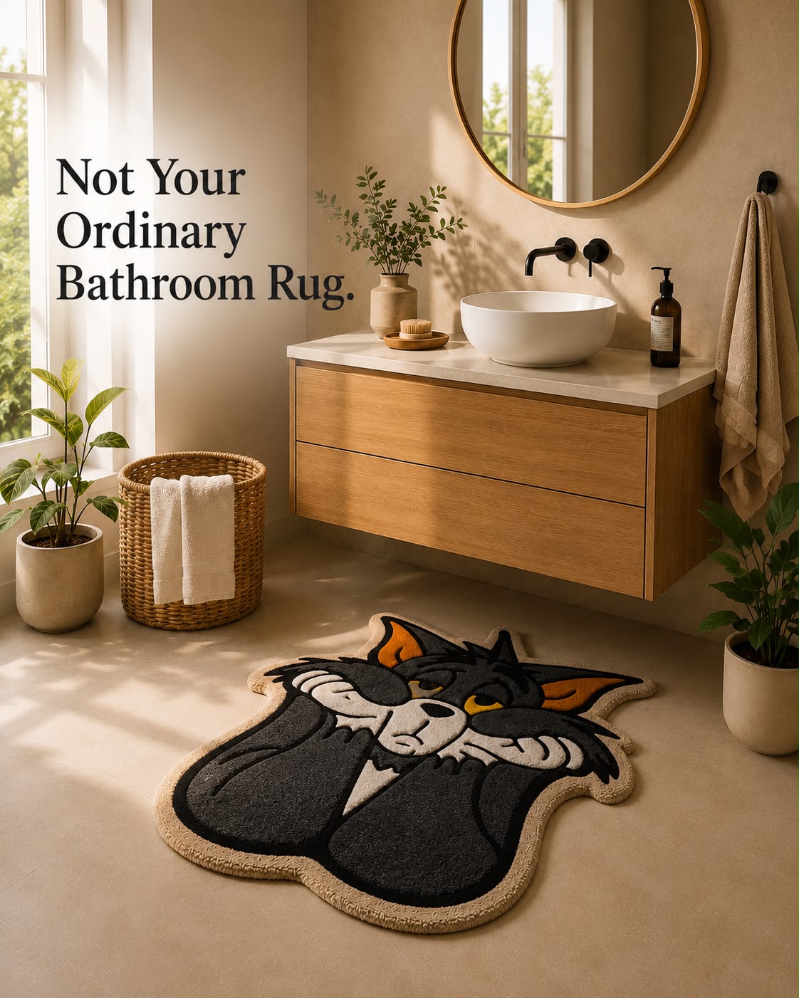 Tom Tufted Rug | Premium Plush Cartoon Rug | Soft Statement Wall & Floor Decor