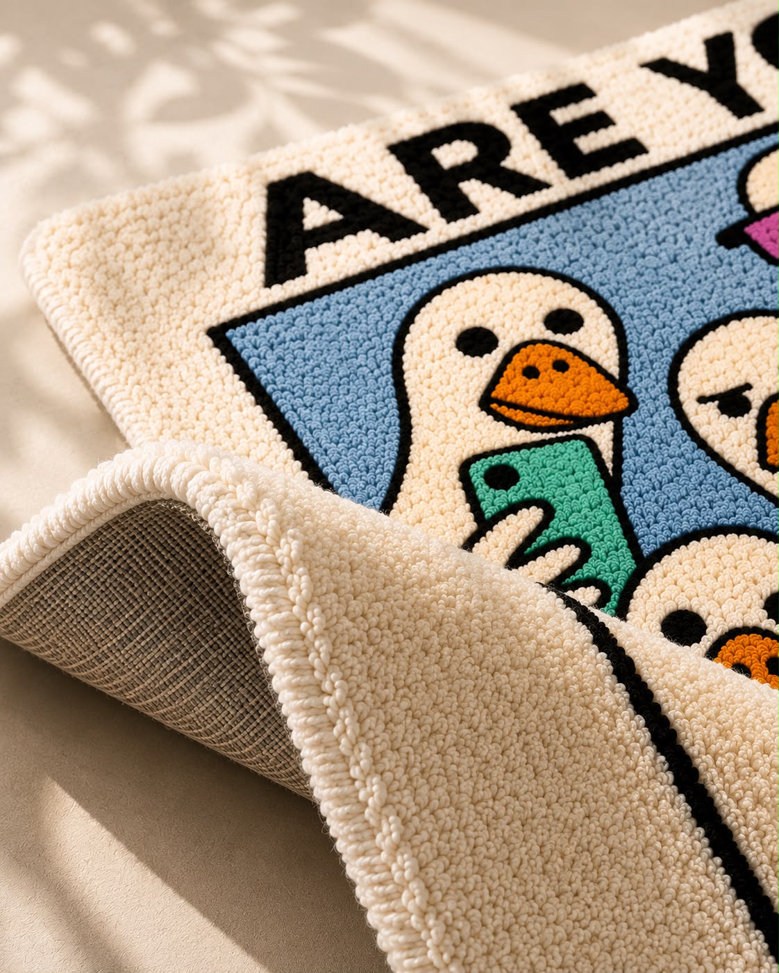 "Are You Pooping?" Funny Bathroom Rug – Premium Plush Anti-Slip Bath Mat | Soft & Washable