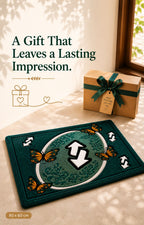 Butterfly Arrow Tufted Doormat | Premium Plush Entrance Rug | Modern Statement Door Mat
