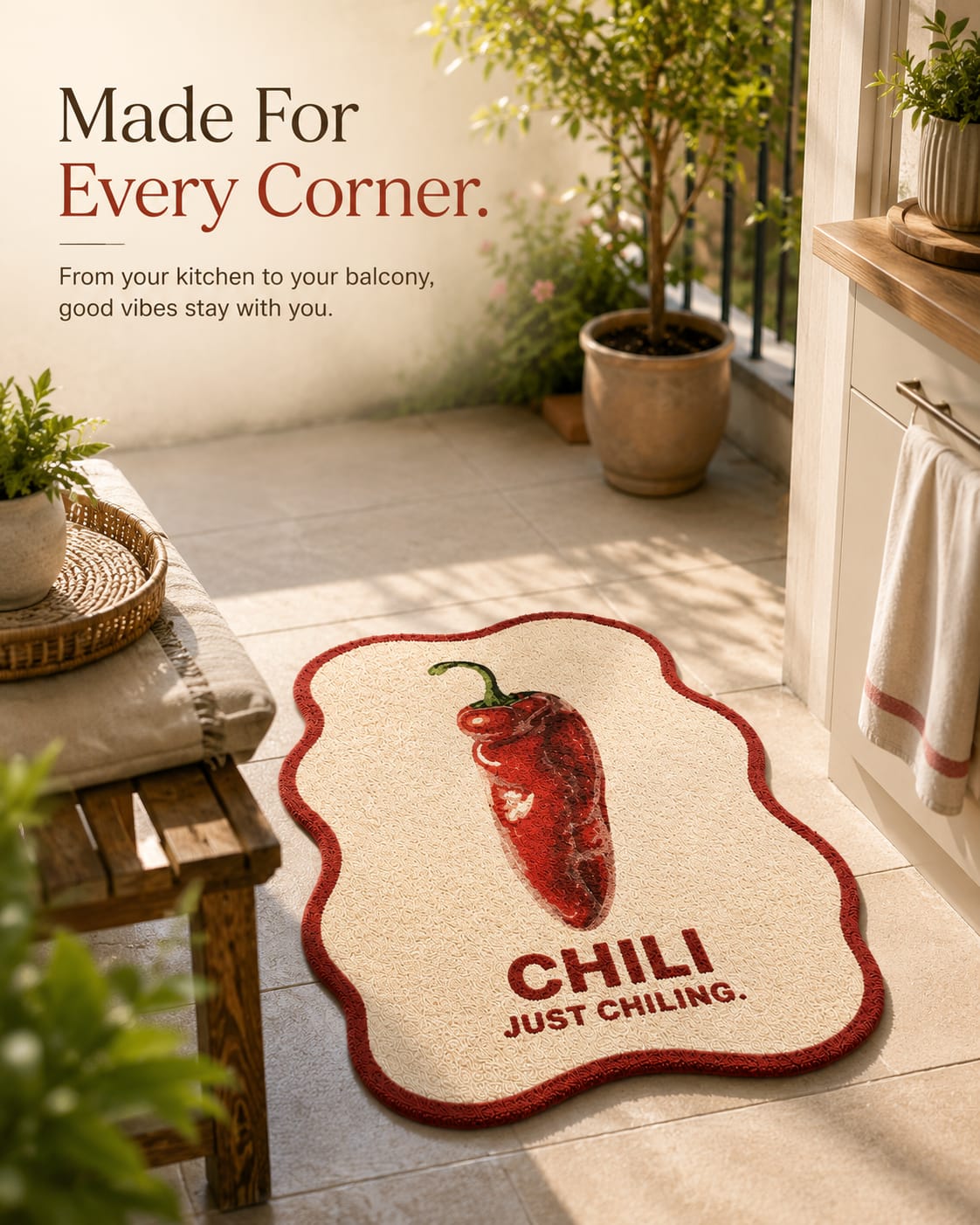 Bring the Heat. Keep the Comfort with our "Chilly" Tufted Rug