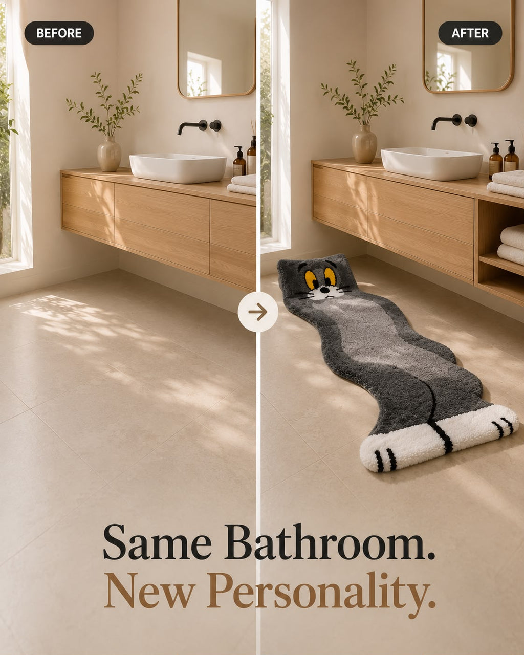 Tom Cat Tufted Runner Rug | Premium Plush Cartoon Rug | Soft Bathroom & Hallway RunnerTom Cat Tufted Runner Rug | Premium Plush Cartoon Rug | Soft Bathroom & Hallway Runner