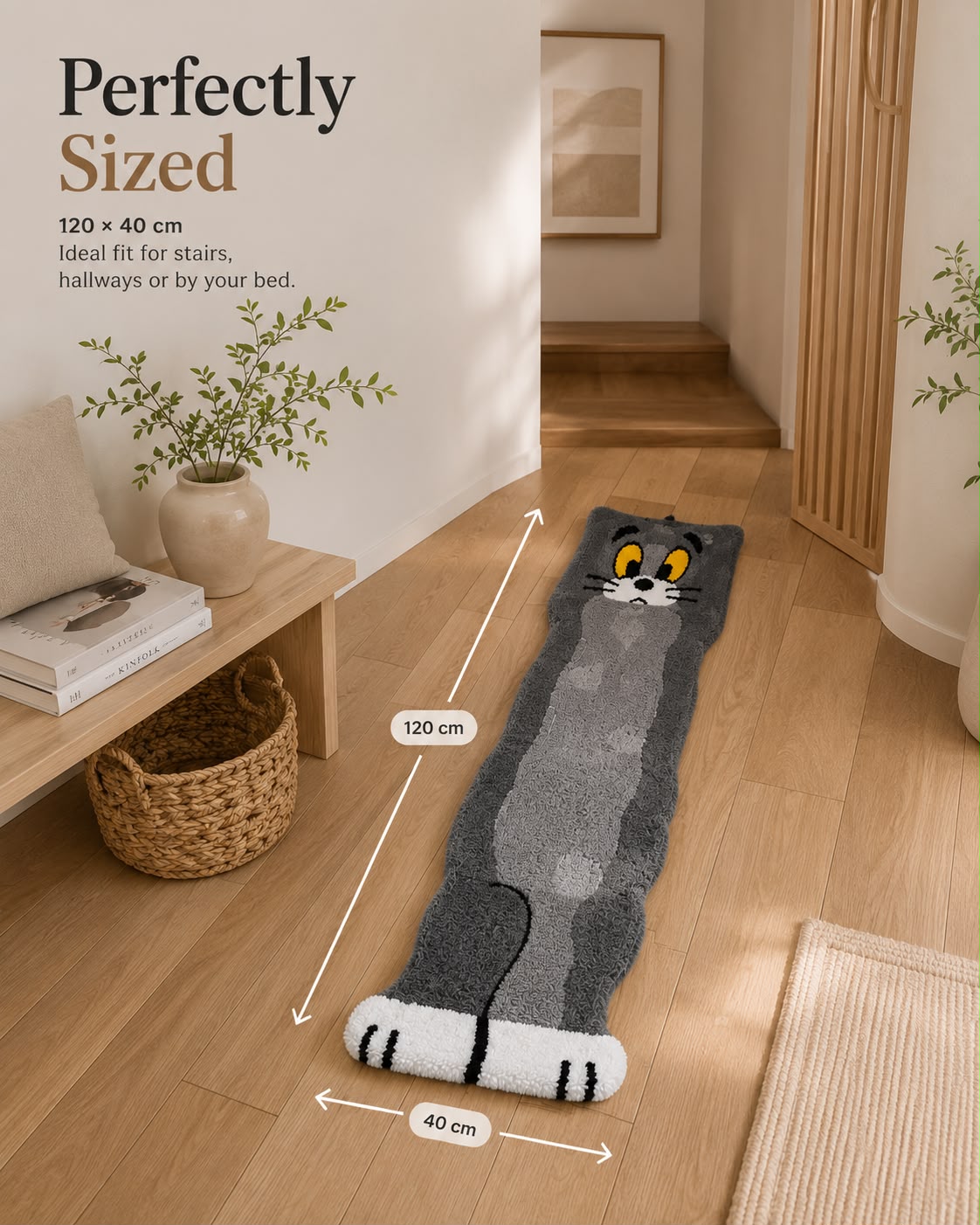 Tom Cat Tufted Runner Rug | Premium Plush Cartoon Rug | Soft Bathroom & Hallway RunnerTom Cat Tufted Runner Rug | Premium Plush Cartoon Rug | Soft Bathroom & Hallway Runner