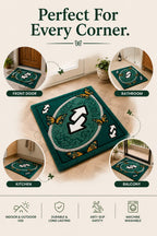 Butterfly Arrow Tufted Doormat | Premium Plush Entrance Rug | Modern Statement Door Mat