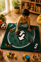 Butterfly Arrow Tufted Doormat | Premium Plush Entrance Rug | Modern Statement Door Mat